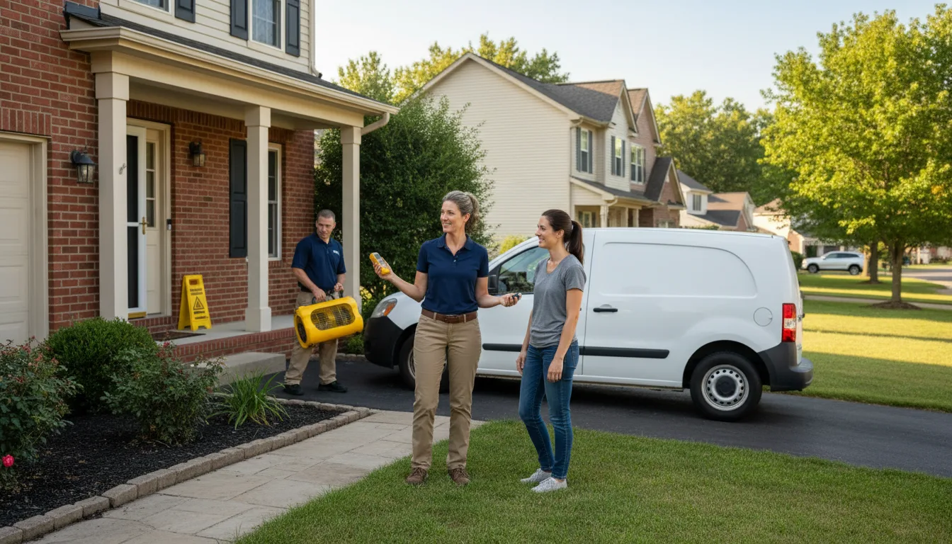 Residential water damage restoration in Clayton, ID